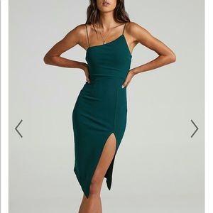 Showpo Life Changing Dress in Emerald Green size US4. Worn once.